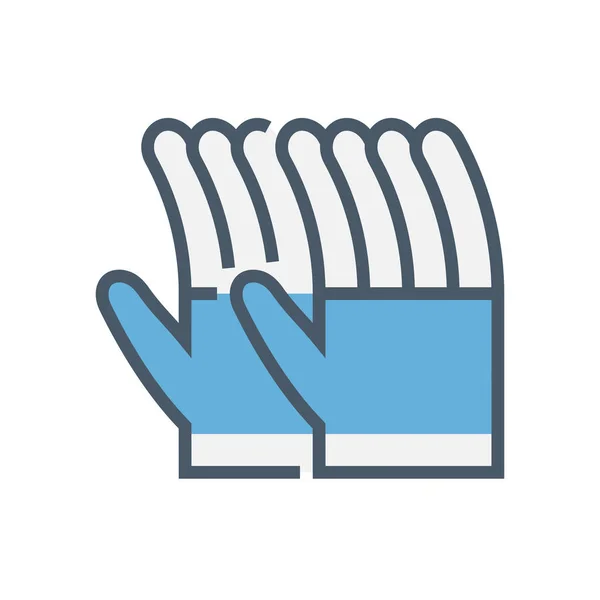 Glove icon black — 스톡 벡터