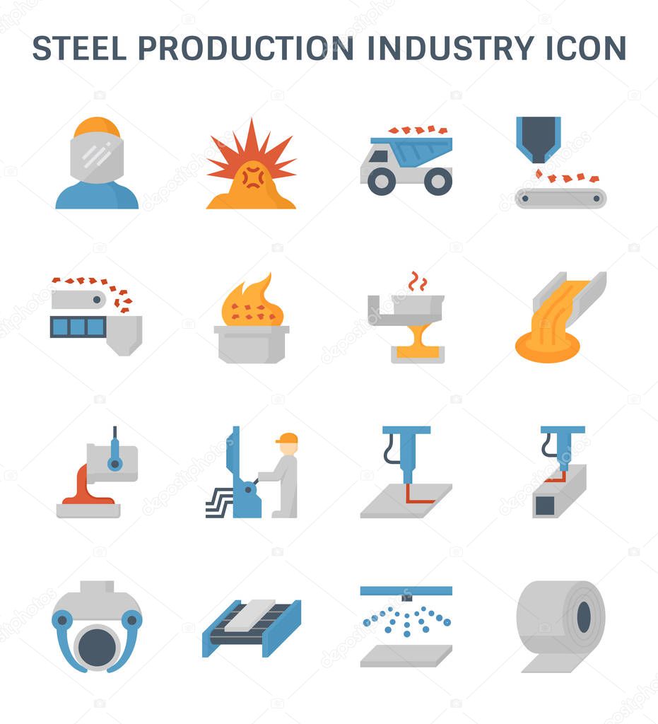 steel production icon