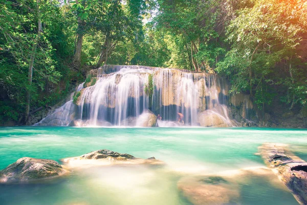 Cascata di Erawan Thailandia — Foto Stock