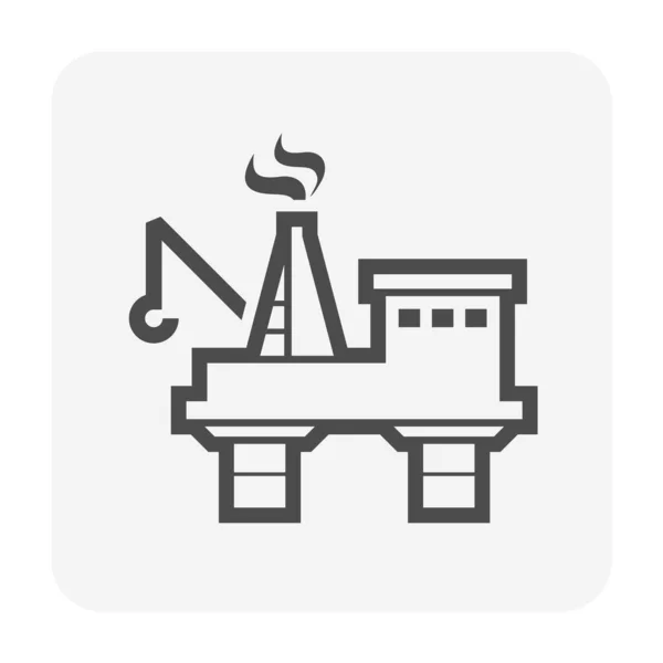 Oleju rig ikona — Wektor stockowy