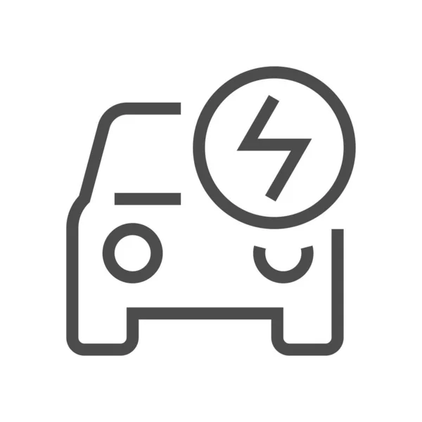 Ícone de carro elétrico — Vetor de Stock