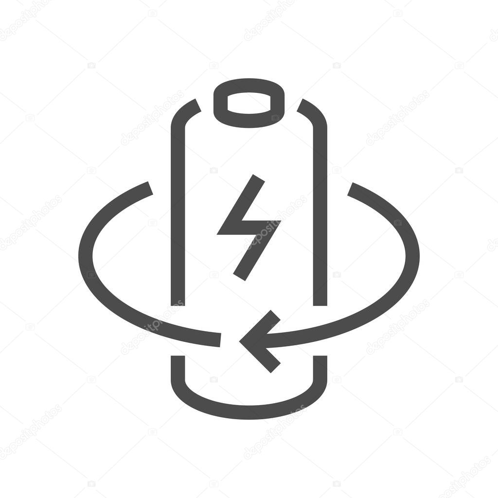 electric car battery icon
