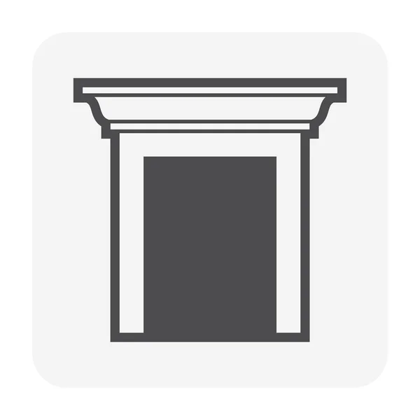Korona párkány ikon — Stock Vector