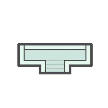 zemin boşaltma simgesi