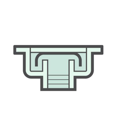 zemin boşaltma simgesi