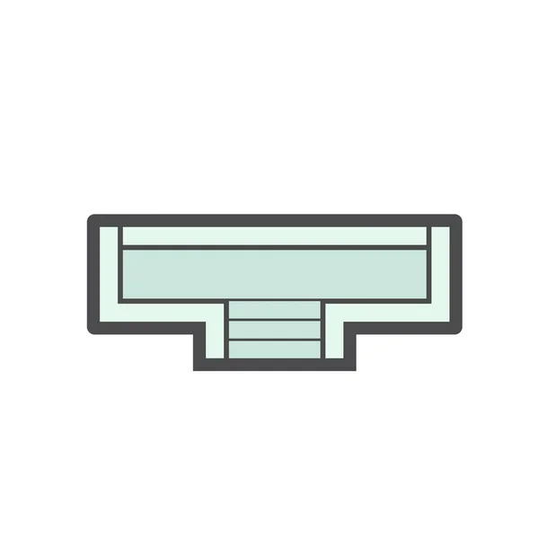 Icône de drainage de plancher — Image vectorielle