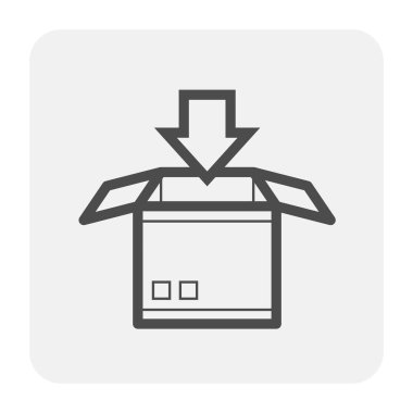 Ambalaj sembol siyah