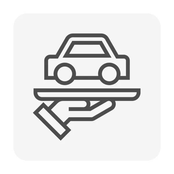 Tweedehands auto pictogram — Stockvector