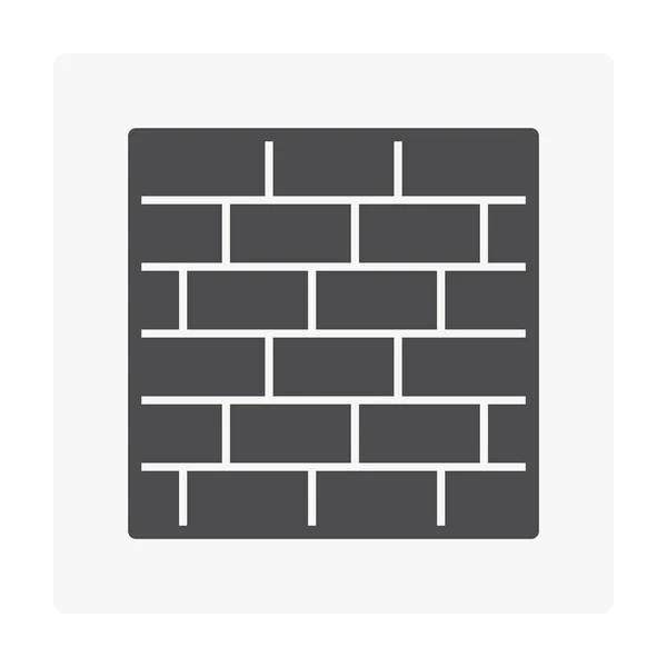 Ícone de parede de tijolo — Vetor de Stock