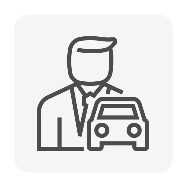 Tweedehands auto pictogram — Stockvector