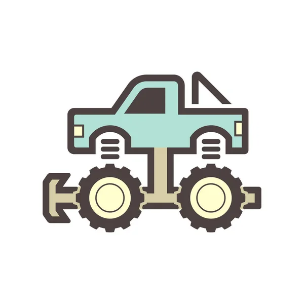 Off road kamyon simgesi — Stok Vektör