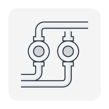 Boru hattı inşaat simgesi