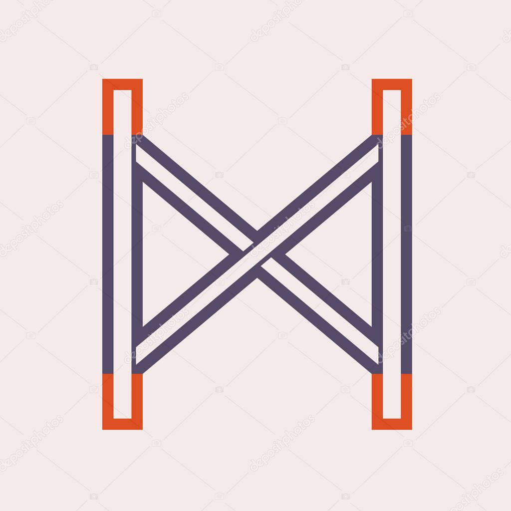 Scaffolding frame icon design.