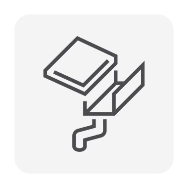 Cilt payı drenaj simgesi