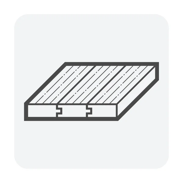 Holzboden-Ikone — Stockvektor