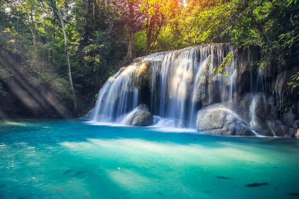 Erawan waterfall thailand — Stock Photo, Image