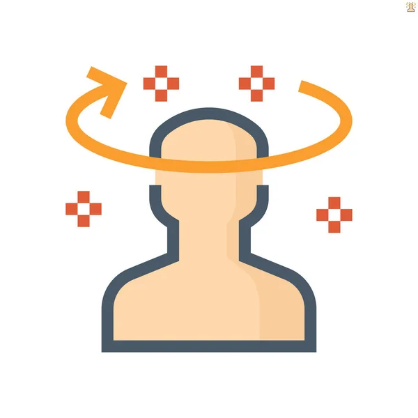 Illness vector icon — 스톡 벡터