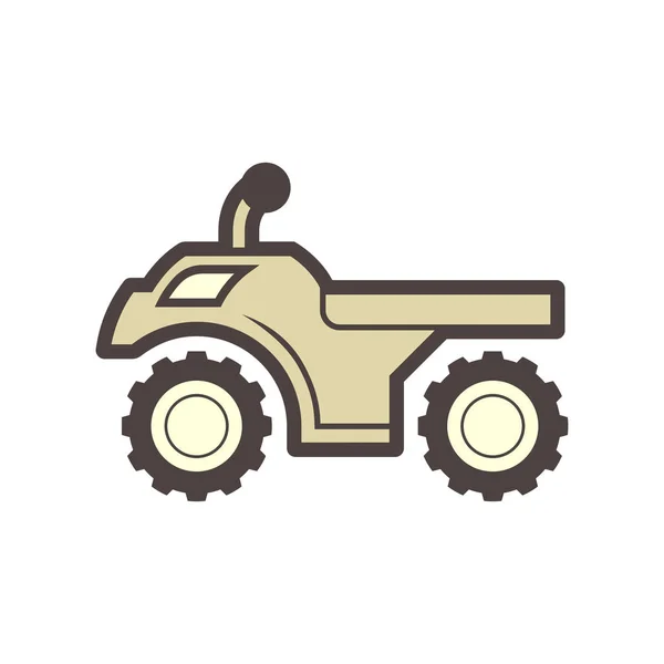 Yellow Tractor With Large Wheels Side View Heavy Machinery Farm Equipment  Modern Agricultural Vehicle Flat Vector Icon Stock Illustration - Download  Image Now - iStock