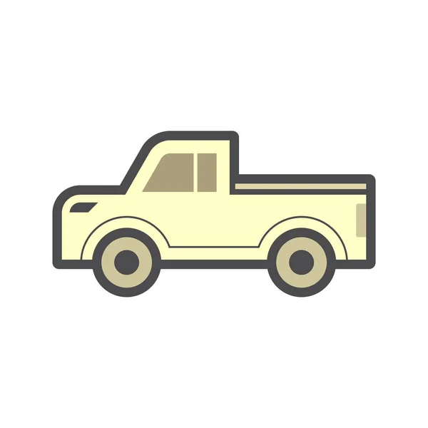 Pick-up accessoire pictogram — Stockvector