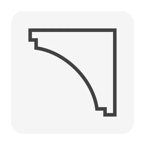 Crown cornice icon — Stock Illustration Crown cornice icon Royalty Free Stock Illustrations