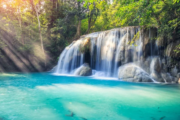 Erawan waterfall thailand — Stock Photo, Image