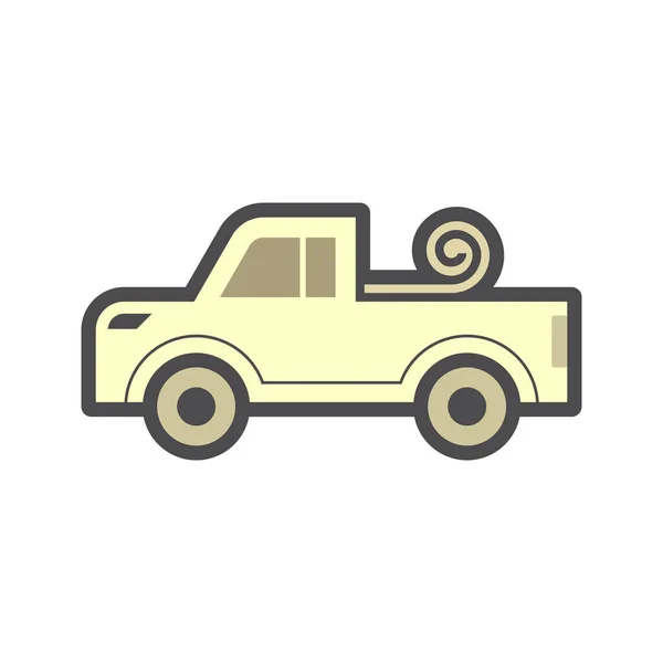 Pickup accessory icon — Stock Vector