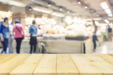 yemek merkezi arkaplanı bulanıklaştırdı