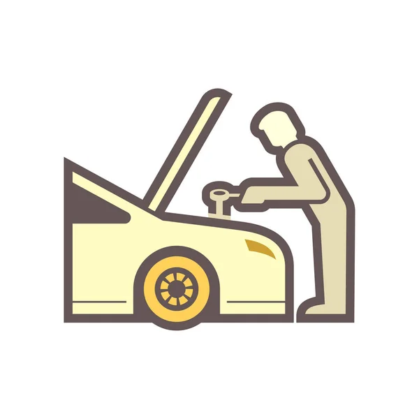 Икона автомобиля техника — стоковый вектор