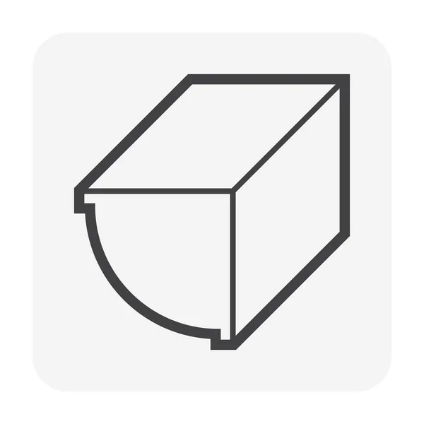 Crown cornice icon — Stock Illustration Crown cornice icon Stock Illustration