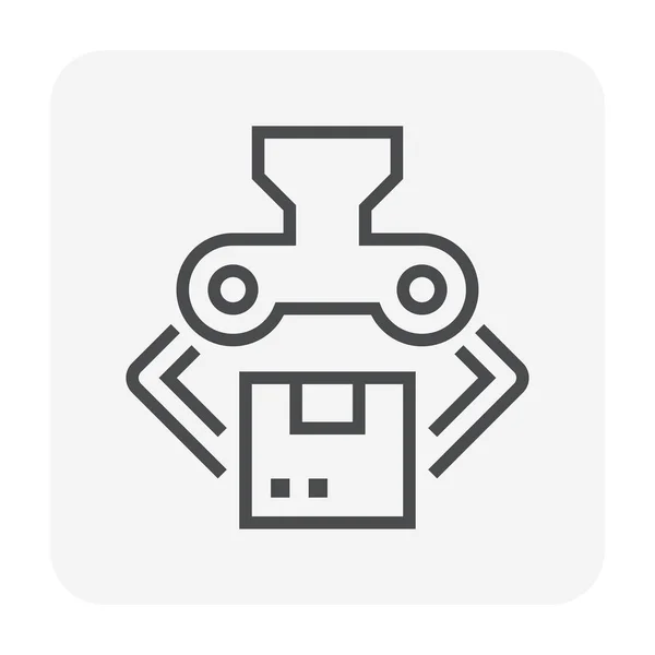 Icono de caja robot — Vector de stock