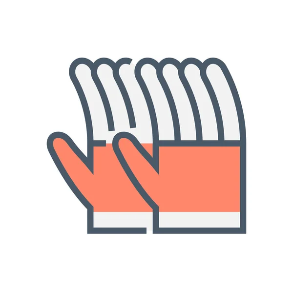 Ikona rękawiczki czarny — Wektor stockowy