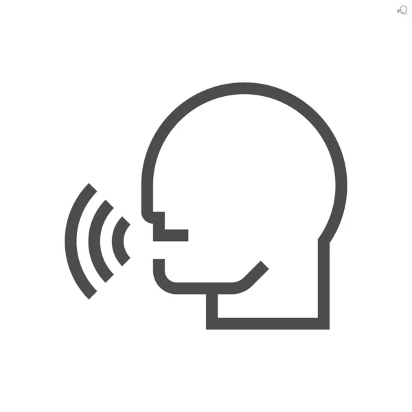 Icône de commande vocale — Image vectorielle