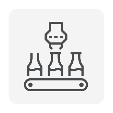 robot şişe simgesi