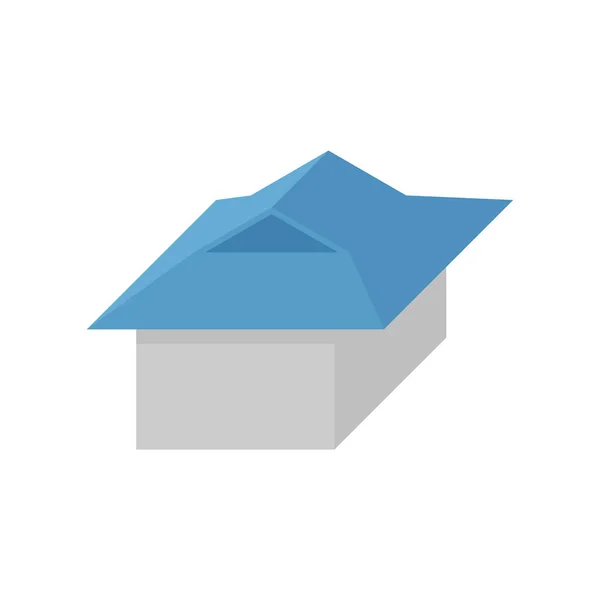 Icono del edificio del techo — Vector de stock