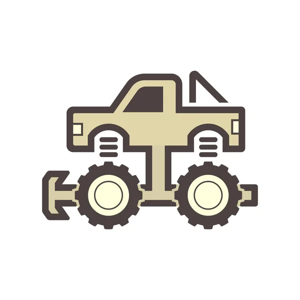 Off-road truck pictogram — Stockvector