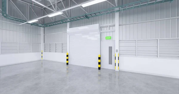 Warehouse and shutter door — Stock Photo, Image