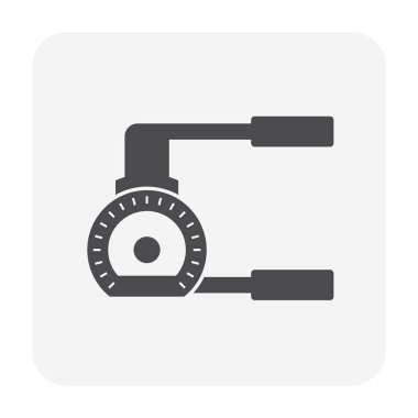 Bakır boru bükme ve takım simgesi tasarımı.