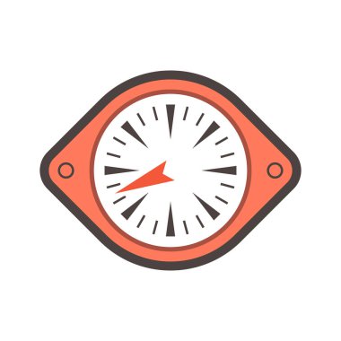 Metre vektör simgesi tasarım beyaz ölçmek.