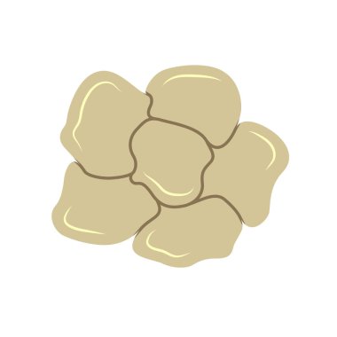 Concrete paver block brick floor icon for landscaping design.