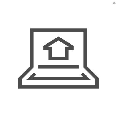 Akıllı ev denetimi teknoloji vektör simgesi tasarımı.