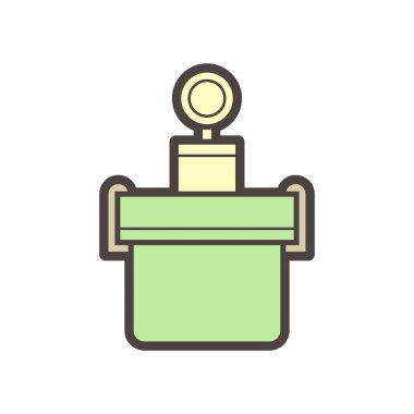 Somut vektör simgesi tasarımını test ederken hava içeriği.