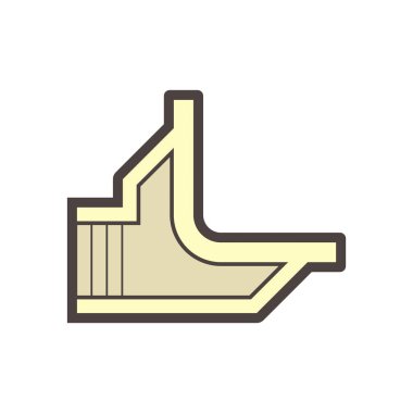 Döşeme drenaj ekipmanı vektör ikonu tasarımı.