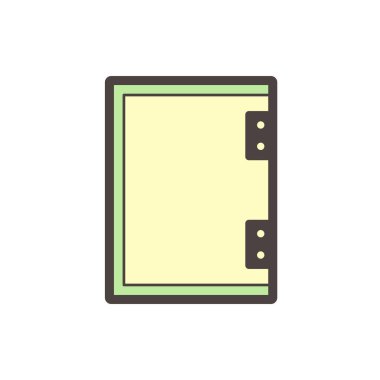 Beyaz üzerine bölünmüş duvar veya bölünmüş uzay ekipman vektör simgesi tasarımı.