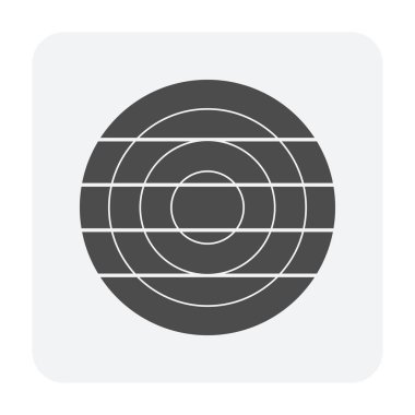 Tahta kereste fabrikası iş vektör simgesi tasarımını kesiyor