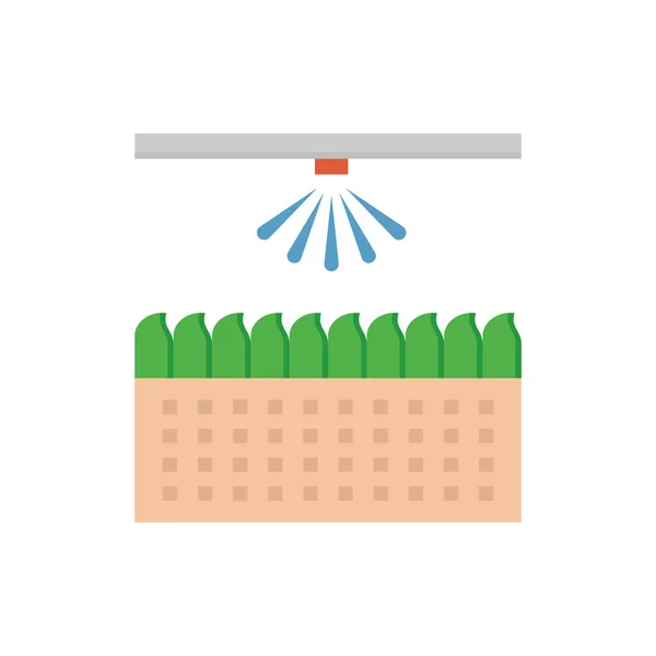 Automatische Water Sprinkler Irrigatiesysteem Icon Design — Stockvector