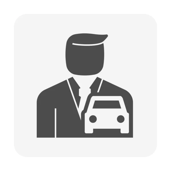 Icono Coche Usado Concesionario Para Diseño Negocio Automóviles Usados — Vector de stock
