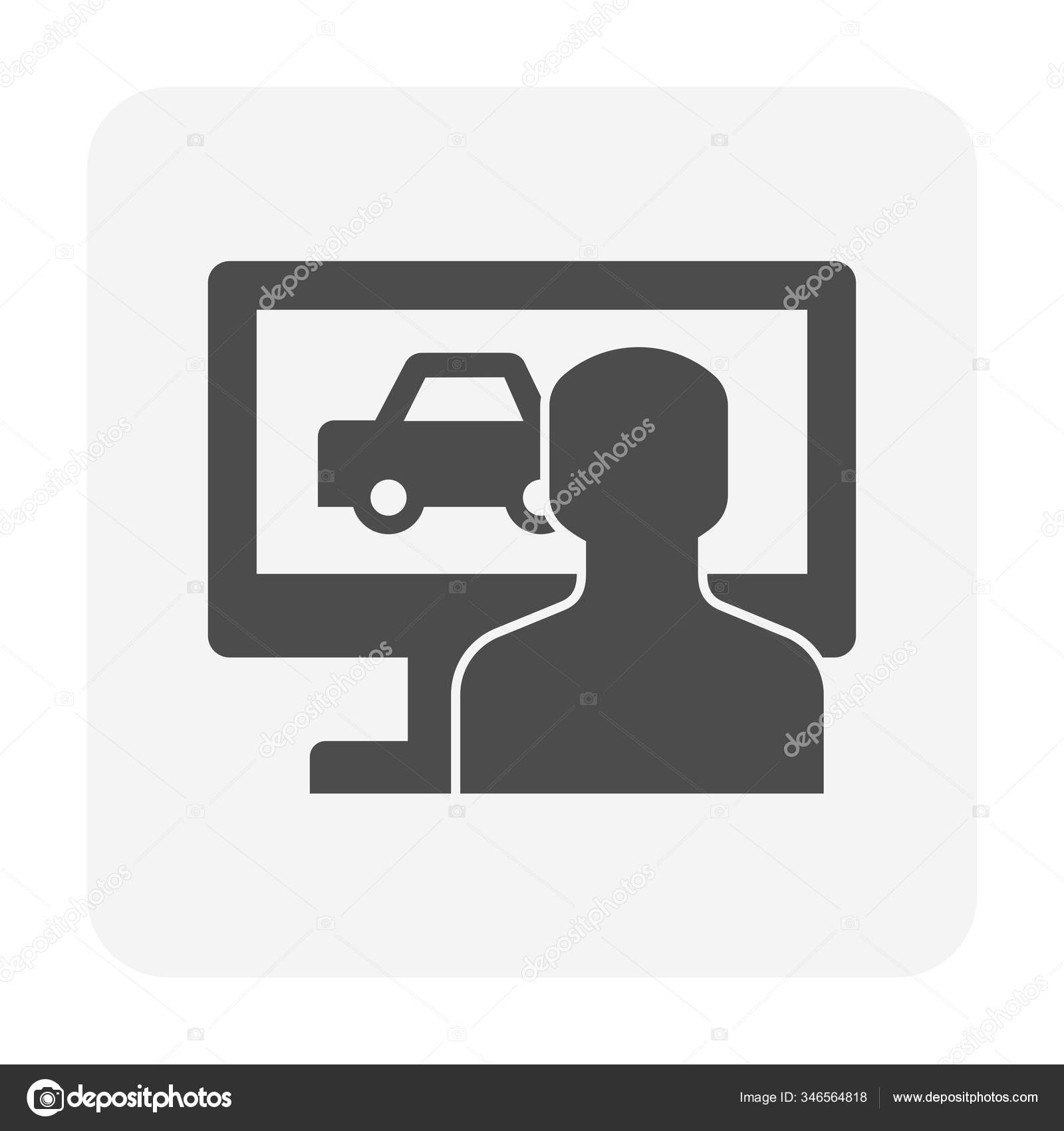 Used Car Dealership Icon Used Car Business Design Stock Vector by
