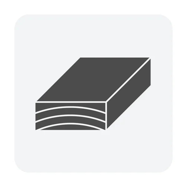 Matériau Plancher Bois Pour Construction Plancher Travail Industriel Vecteur Icône — Image vectorielle