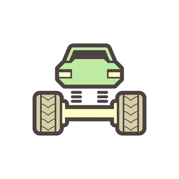 Road Truck Vector Icon Design Element — 스톡 벡터