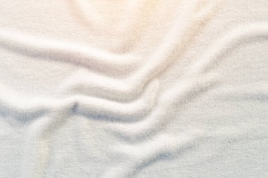 Beyaz havlu doku arka planı için.
